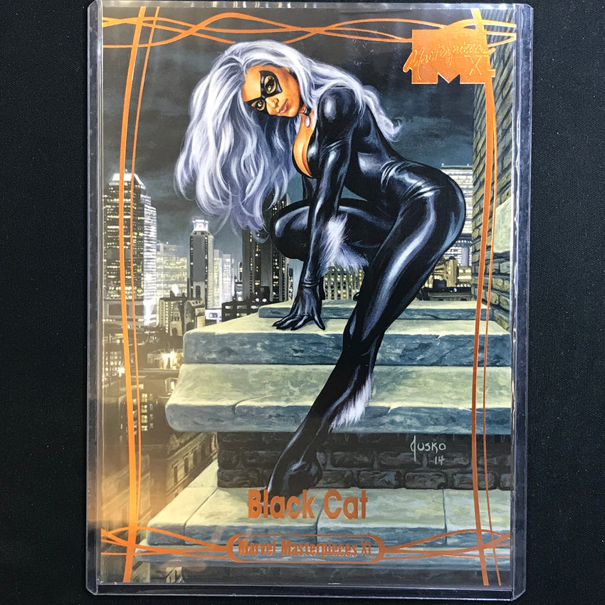 2024 Marvel Masterpieces XL BLACK CAT Level 2 Legendary Orange 11/99 #33