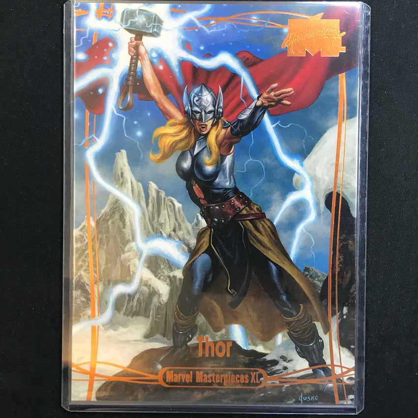 2024 Marvel Masterpieces XL THOR Level 3 Legendary Orange 6/99 #52