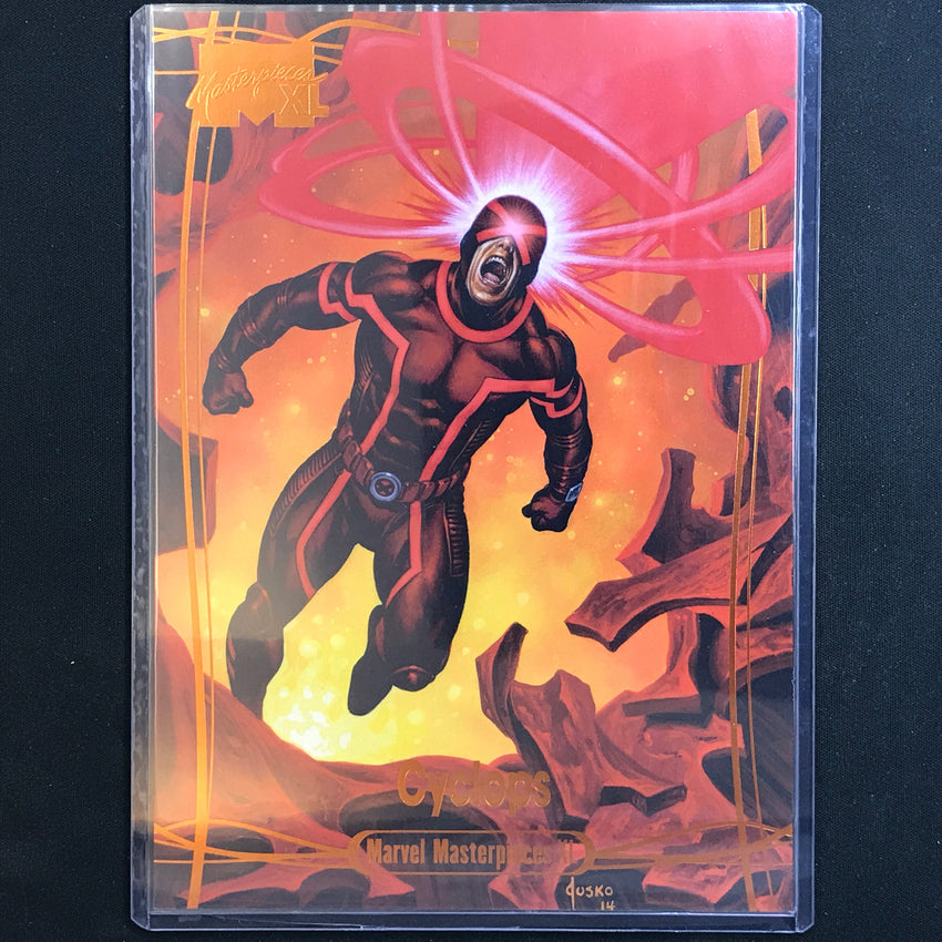 2024 Marvel Masterpieces XL CYCLOPS Level 4 Legendary Orange 7/99 #79