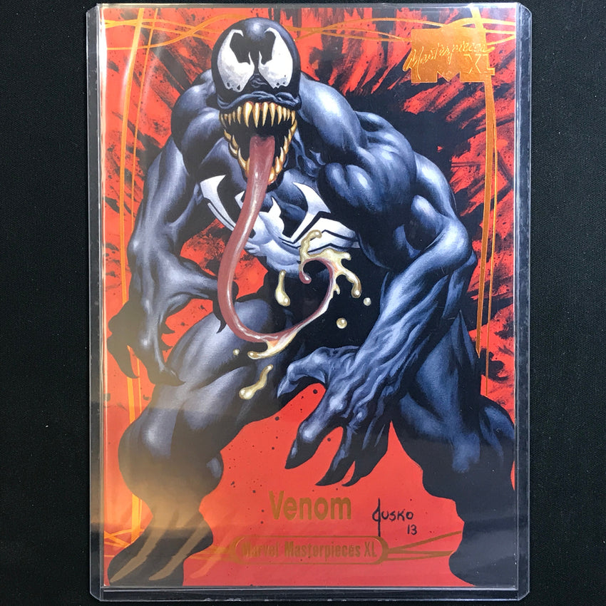 2024 Marvel Masterpieces XL VENOM Level 5 Legendary Orange 97/99 #86