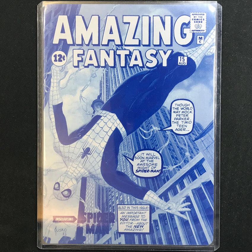 2024 Marvel Masterpieces XL SPIDER-MAN Cyan Printing Plate 1/1 #90