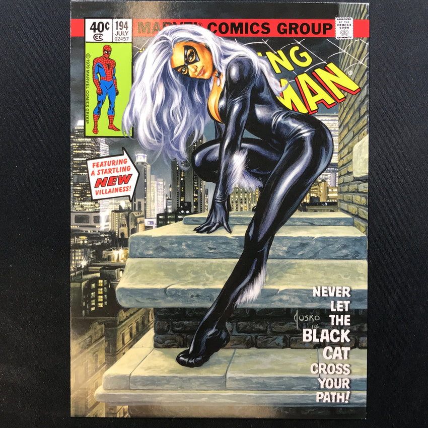 2024 Marvel Masterpieces XL BLACK CAT What If Base Level 2 #33