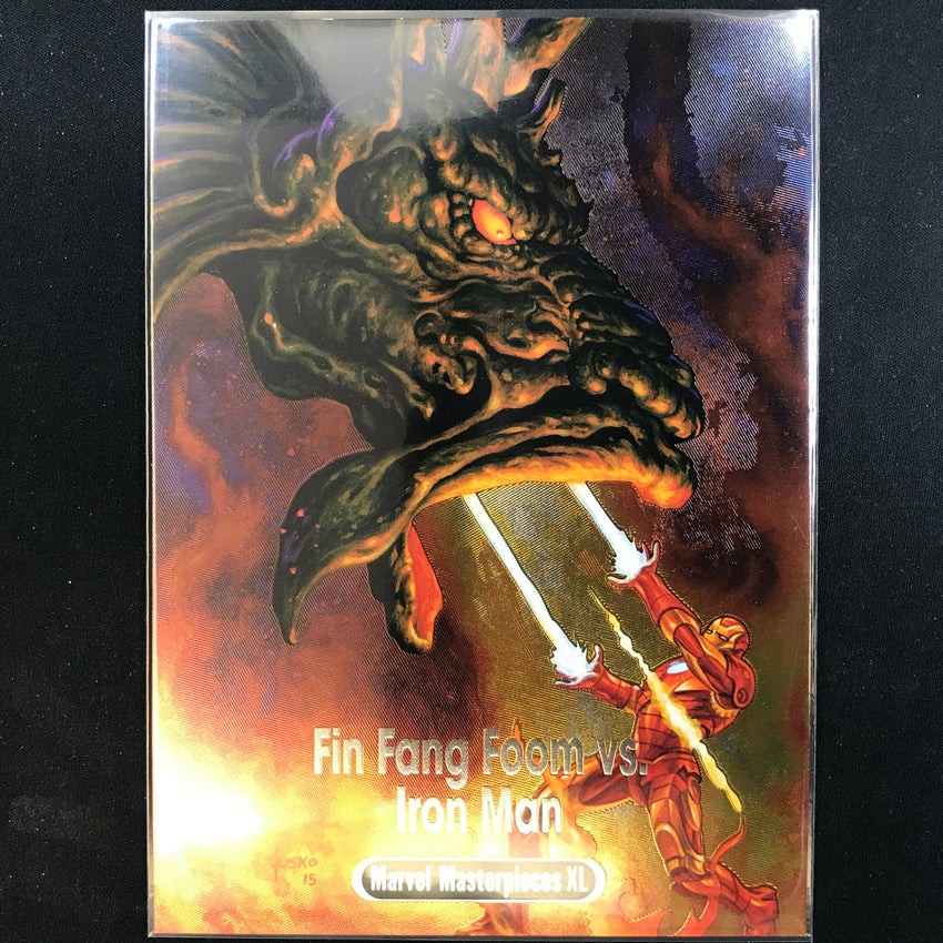 2024 Marvel Masterpieces XL FIN FANG FOOM IRON MAN Battle Spectrum #3