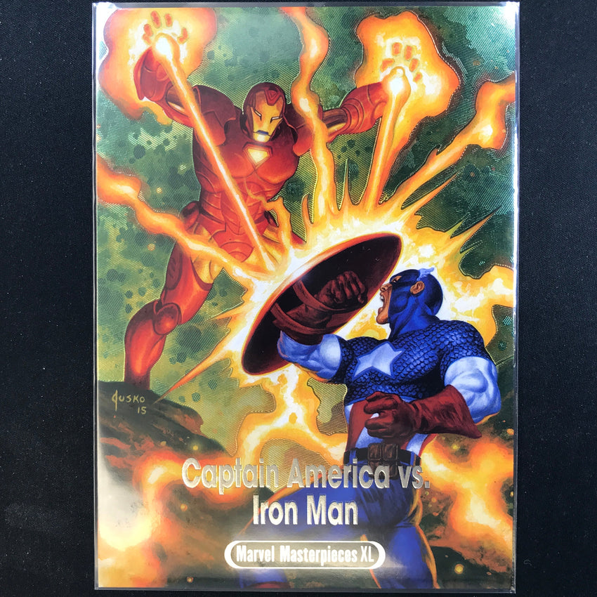 2024 Marvel Masterpieces XL CAPTAIN AMERICA IRON MAN Battle Spectrum #9