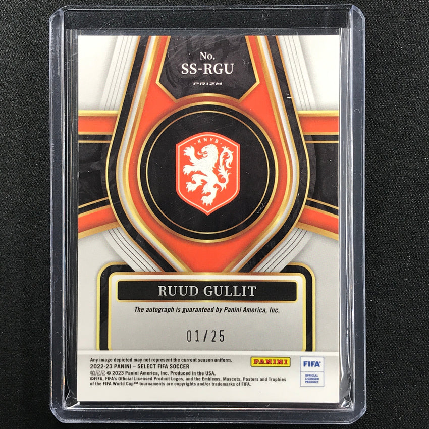 2022-23 Select Fifa Ruud Gullit Select Signatures Auto Tie-dye 1/25