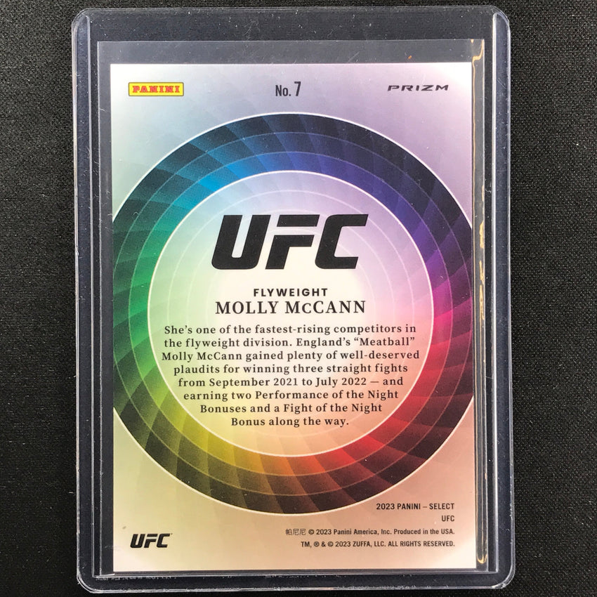 2023 Select UFC MOLLY MCCANN Color Wheel Rookie Prizm SSP #7