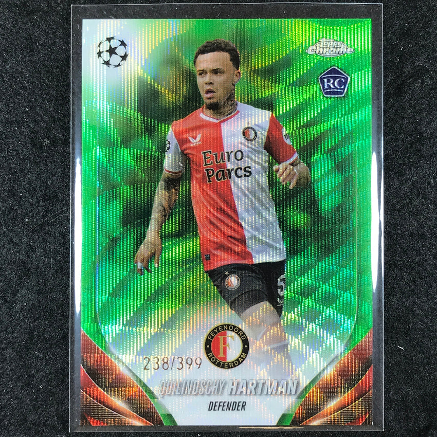 2023-24 Topps Chrome UEFA Club Comp QUILINDSCHY HARTMAN Rookie Green 238/399