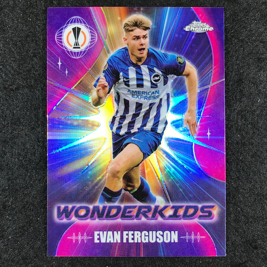 2023-24 Topps Chrome UEFA Club Comp EVAN FERGUSON Wonderkids Base #4