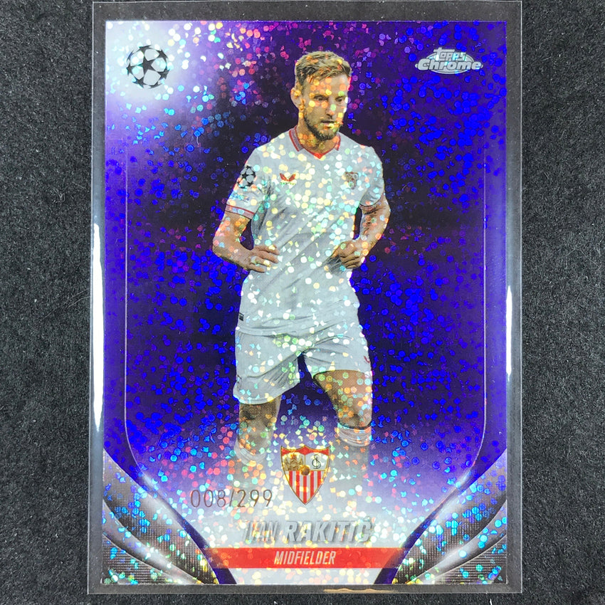 2023-24 Topps Chrome UEFA Club Comp IVAN RAKITIC Base Violet Speckle 8/299 #137