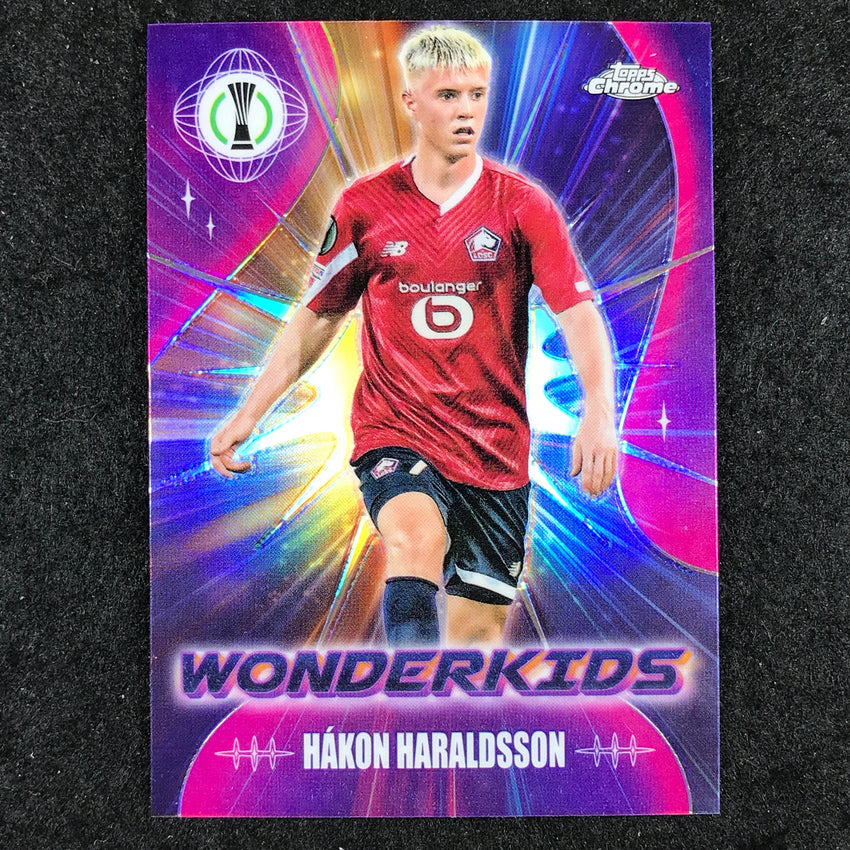 2023-24 Topps Chrome UEFA Club Comp HAKON HARALDSSON Wonderkids Base #5