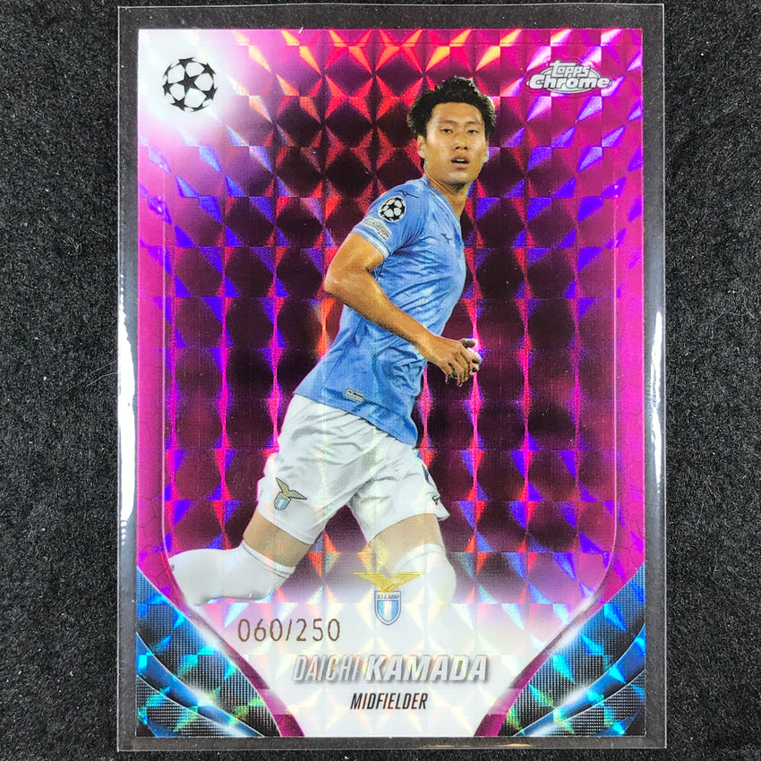 2023-24 Topps Chrome UEFA Club Comp DAICHI KAMADA Base Pink Geometric 60/250 #17