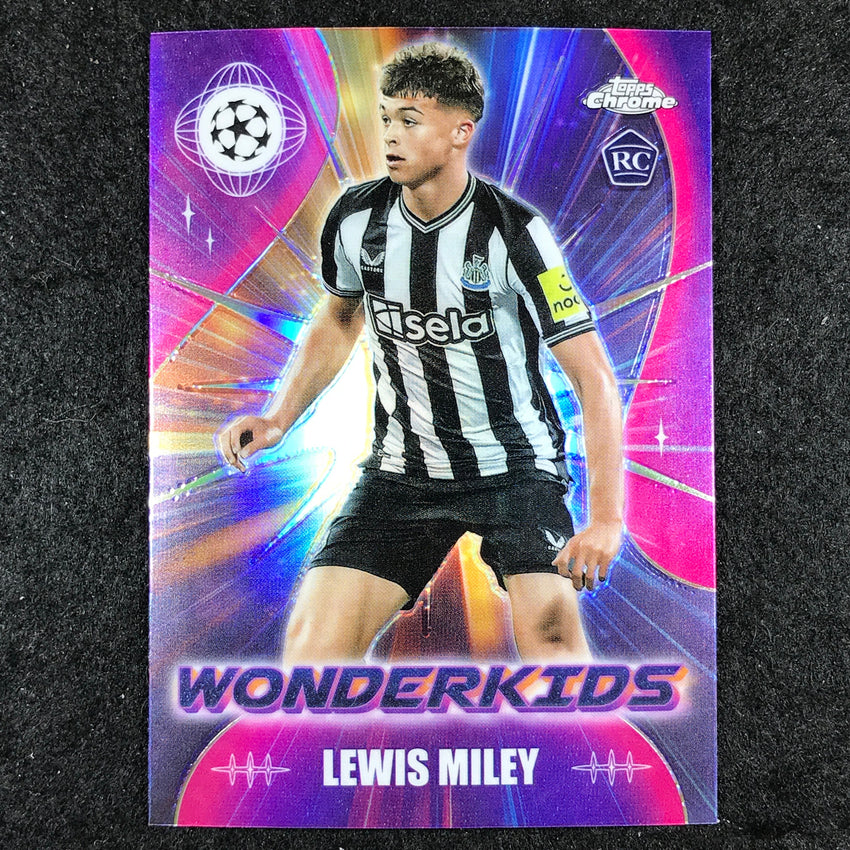 2023-24 Topps Chrome UEFA Club Comp LEWIS MILEY Wonderkids Rookie Base #6