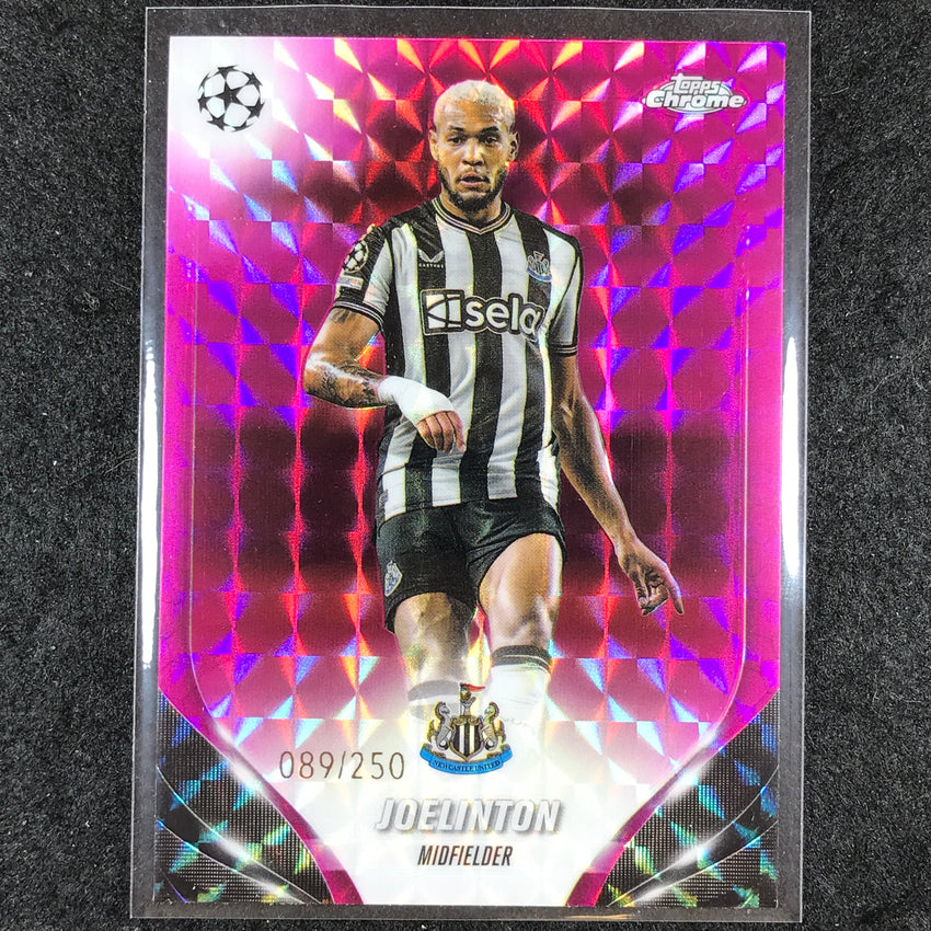 2023-24 Topps Chrome UEFA Club Comp JOELINTON Base Pink Geometric 89/250 #60