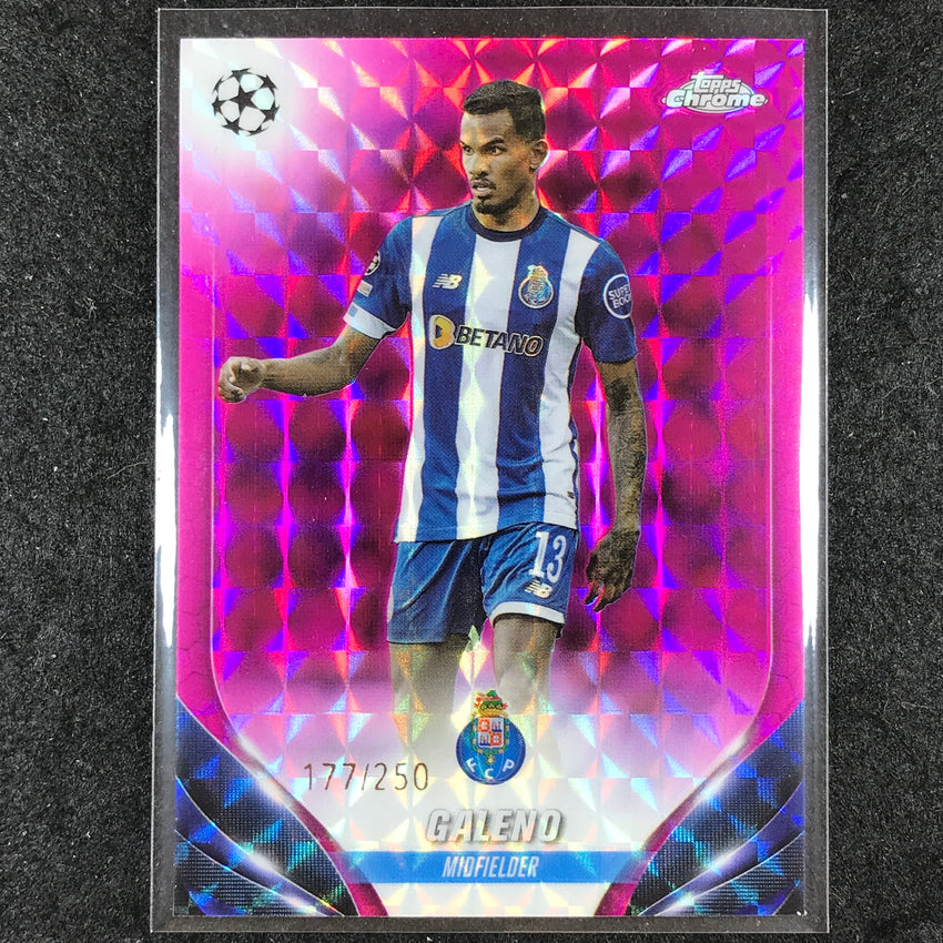 2023-24 Topps Chrome UEFA Club Comp GALENO Base Pink Geometric 177/250 #167