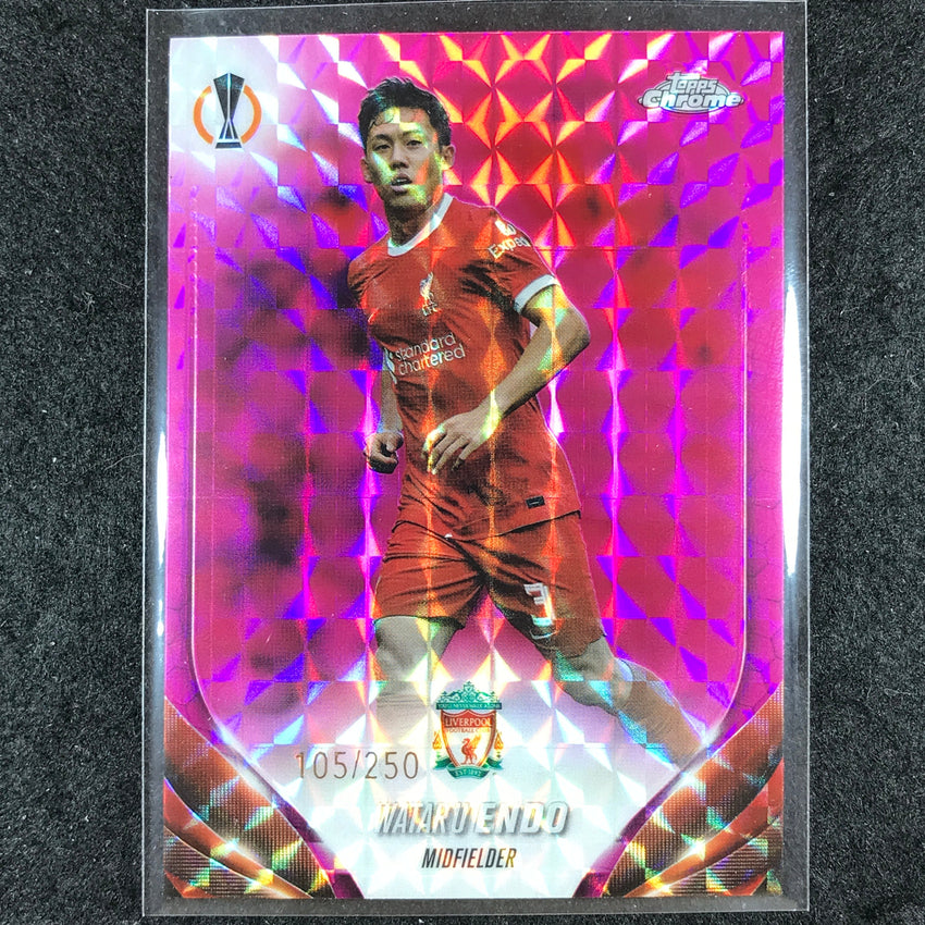 2023-24 Topps Chrome UEFA Club Comp WATARU ENDO Base Pink Geometric 105/250 #170