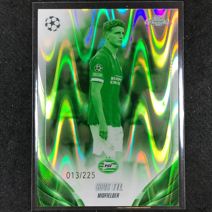 2023-24 Topps Chrome UEFA Club Comp GUUS TIL Base Night Vision Ray Wave 13/225