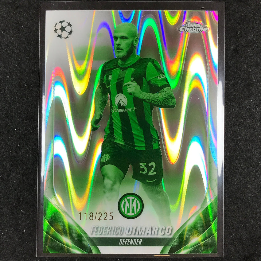 2023-24 Topps Chrome UEFA Club Comp FEDERICO DIMARCO Night Vision Ray 118/225