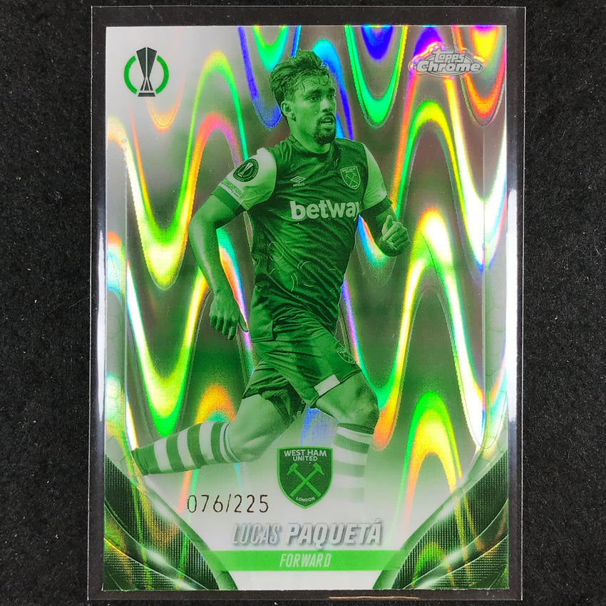 2023-24 Topps Chrome UEFA Club Comp LUCAS PAQUETA Night Vision Ray Wave 76/225