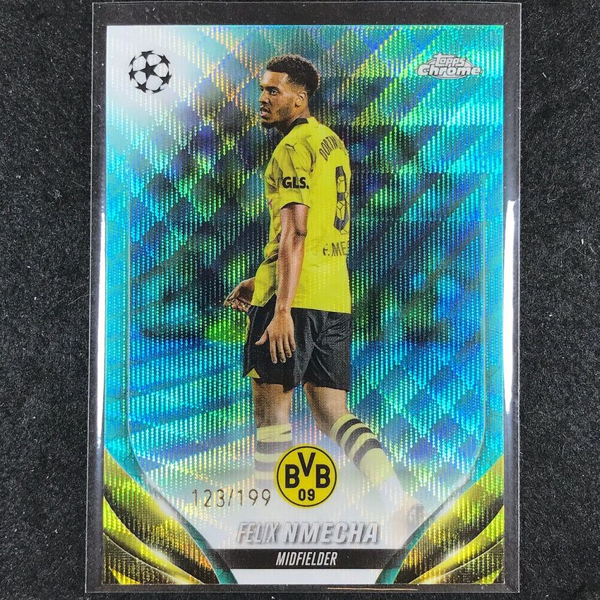 2023-24 Topps Chrome UEFA Club Comp FELIX NMECHA Base Aqua Wave 123/199 #145