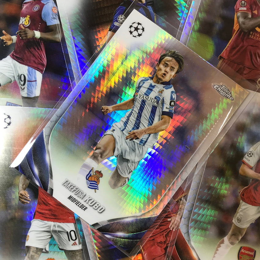 2023-24 Topps Chrome UEFA Club Comp EDUARDO CAMAVINGA Base Prism #36