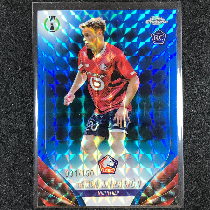 2023-24 Topps Chrome UEFA Club Comp IGNACIO MIRAMON Rookie Blue Geometric 31/150
