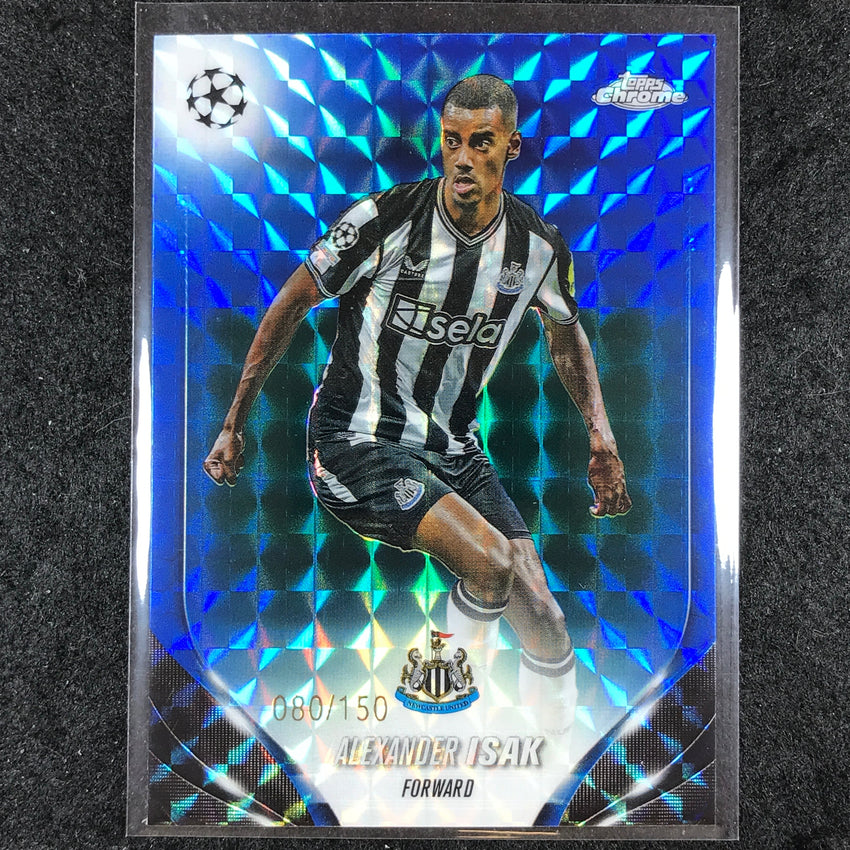 2023-24 Topps Chrome UEFA Club Comp ALEXANDER ISAK Blue Geometric 80/150 #61