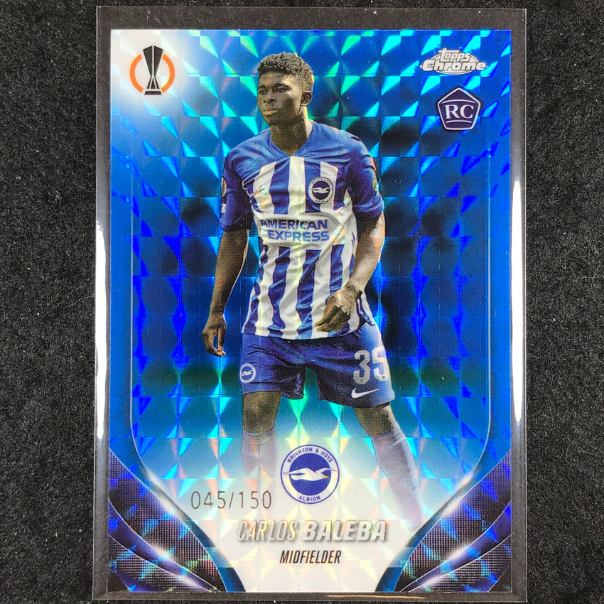 2023-24 Topps Chrome UEFA Club Comp CARLOS BALEBA Rookie Blue Geometric 45/150