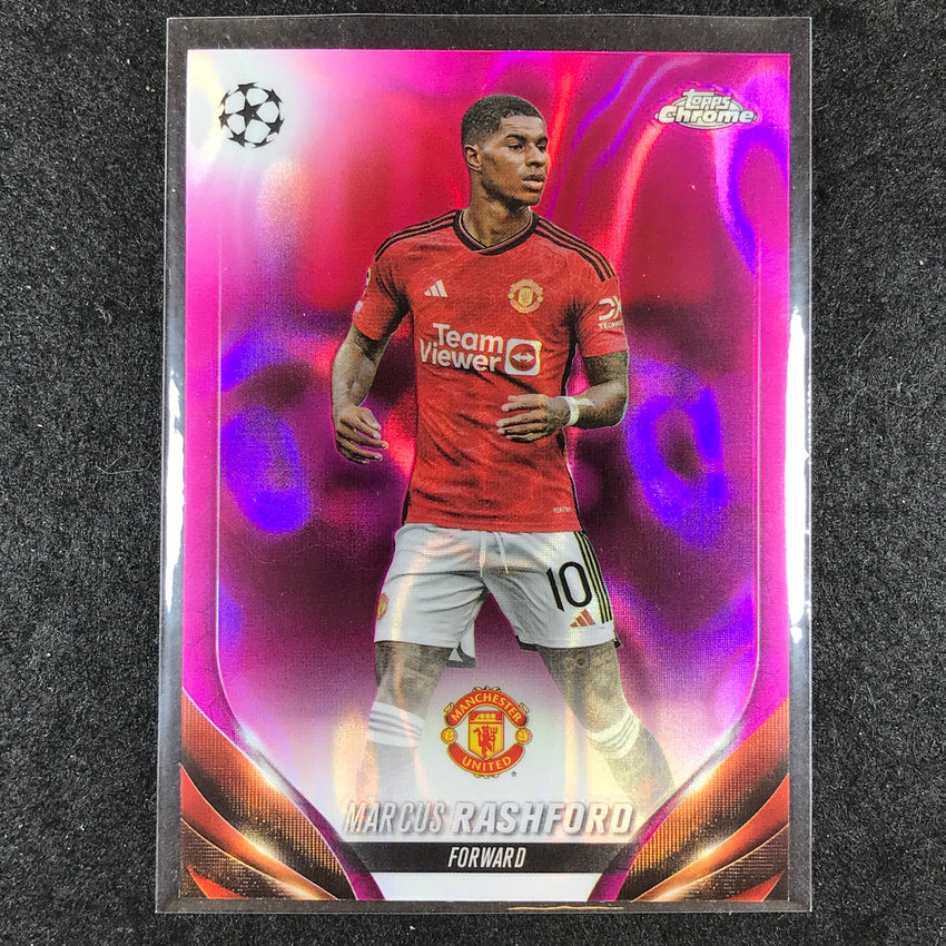 2023-24 Topps Chrome UEFA Club Comp MARCUS RASHFORD Base Pink Lava #16