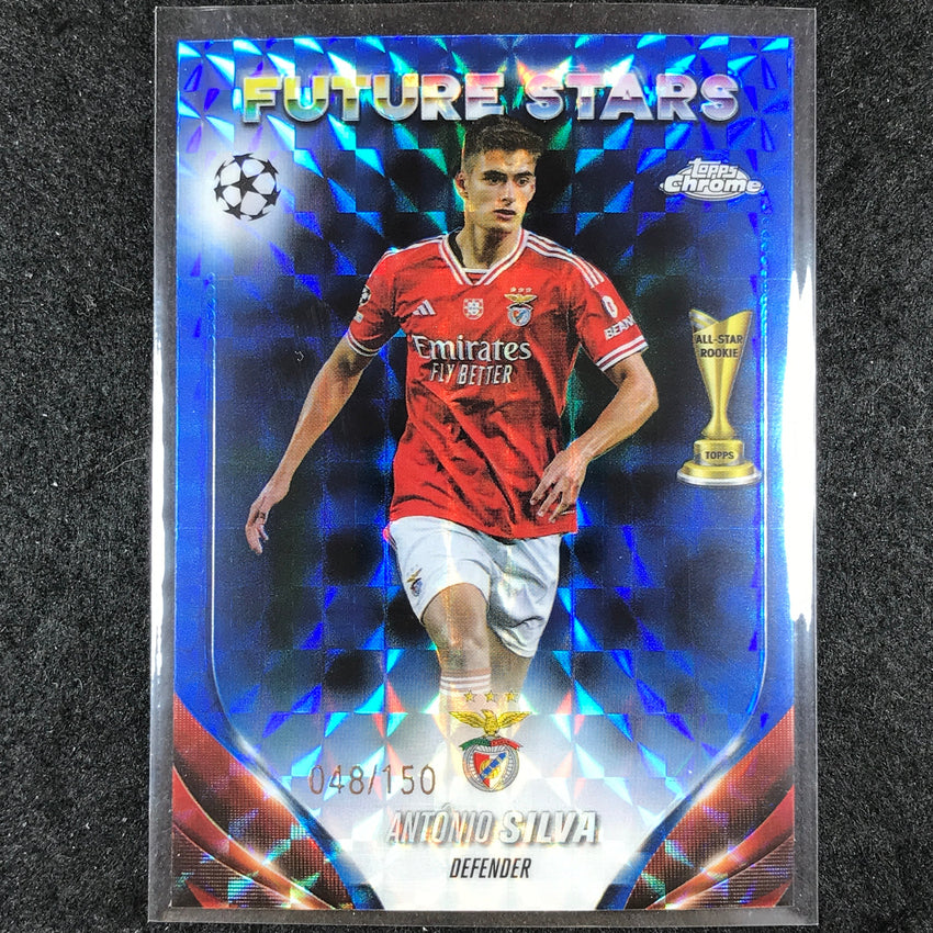 2023-24 Topps Chrome UEFA Club Comp ANTONIO SILVA Future Blue Geometric 48/150