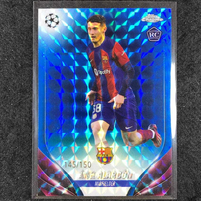 2023-24 Topps Chrome UEFA Club Comp ANGEL ALARCON Rookie Blue Geometric 145/150