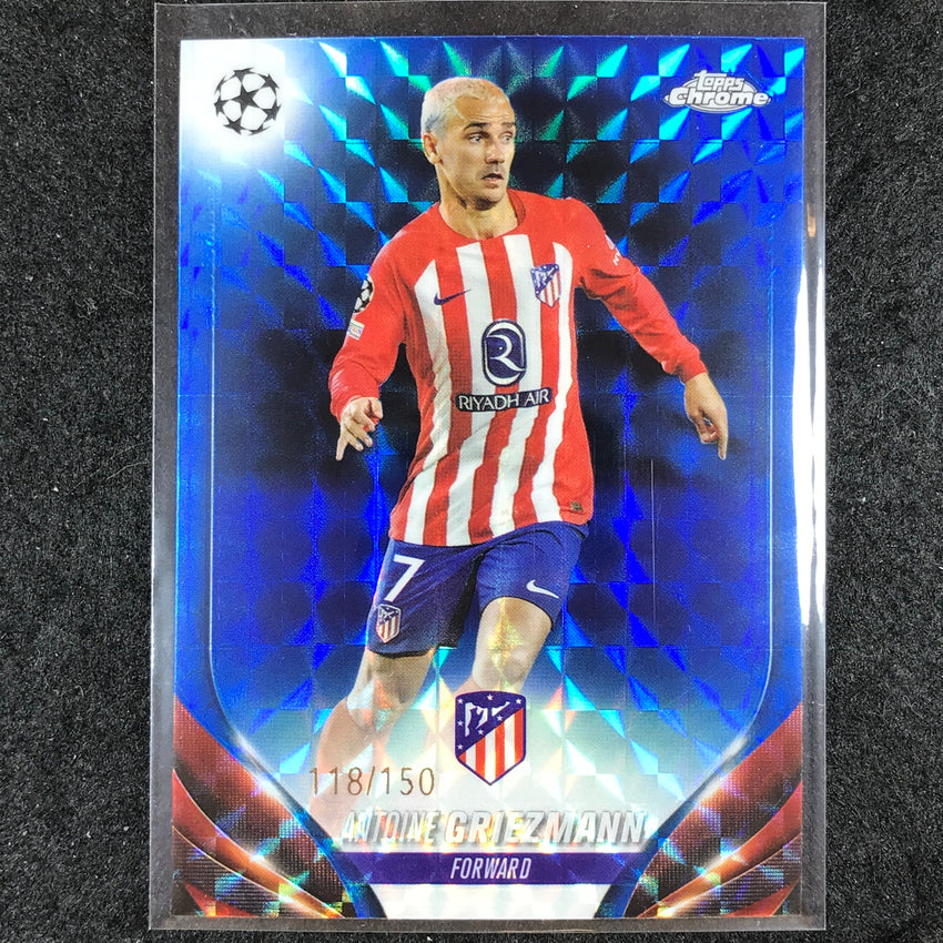 2023-24 Topps Chrome UEFA Club Comp ANTOINE GRIEZMANN Blue Geometric 118/150