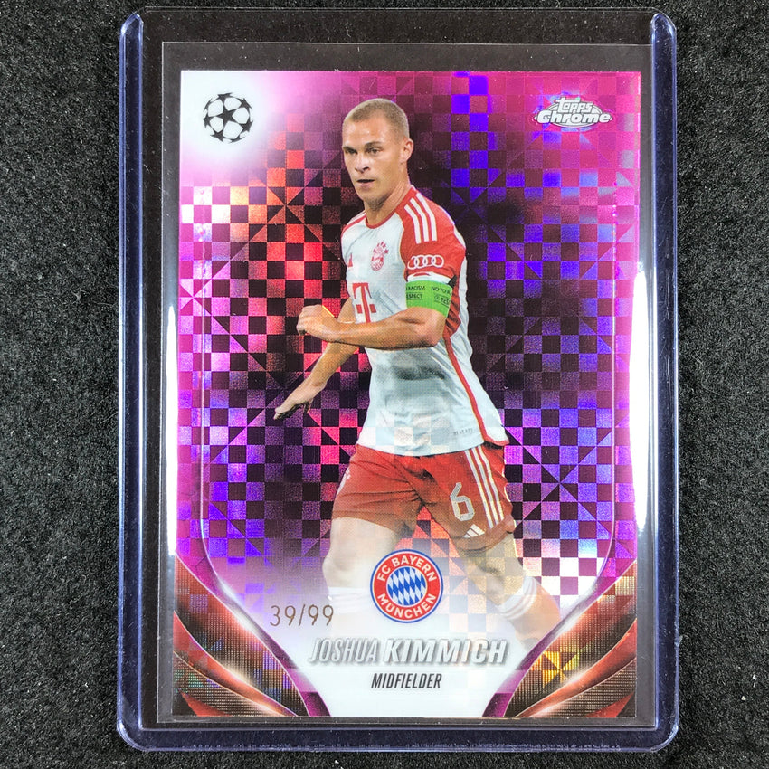 2023-24 Topps Chrome UEFA Club Comp JOSHUA KIMMICH Base Pink X-Fractor 39/99 #72