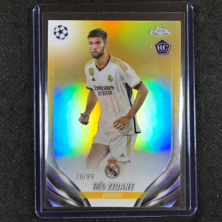 2023-24 Topps Chrome UEFA Club Comp THEO ZIDANE Rookie Color Match 78/99 #18