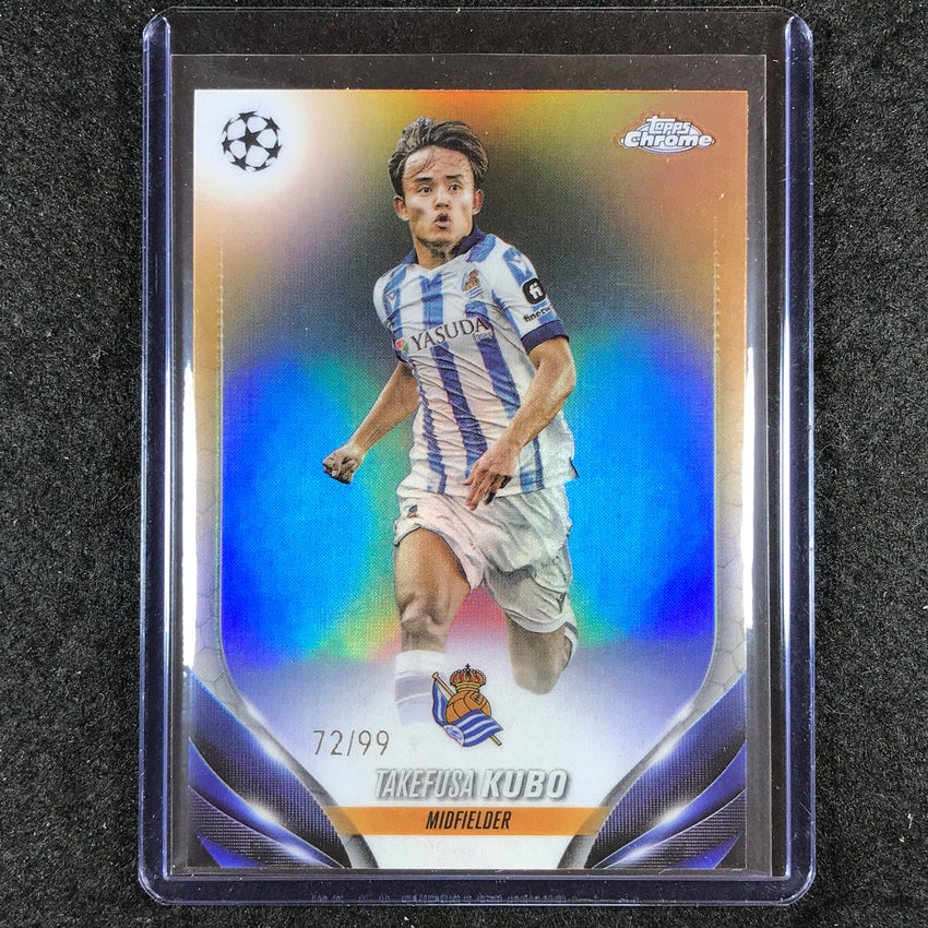 2023-24 Topps Chrome UEFA Club Comp TAKEFUSA KUBO Base Color Match 72/99 #45