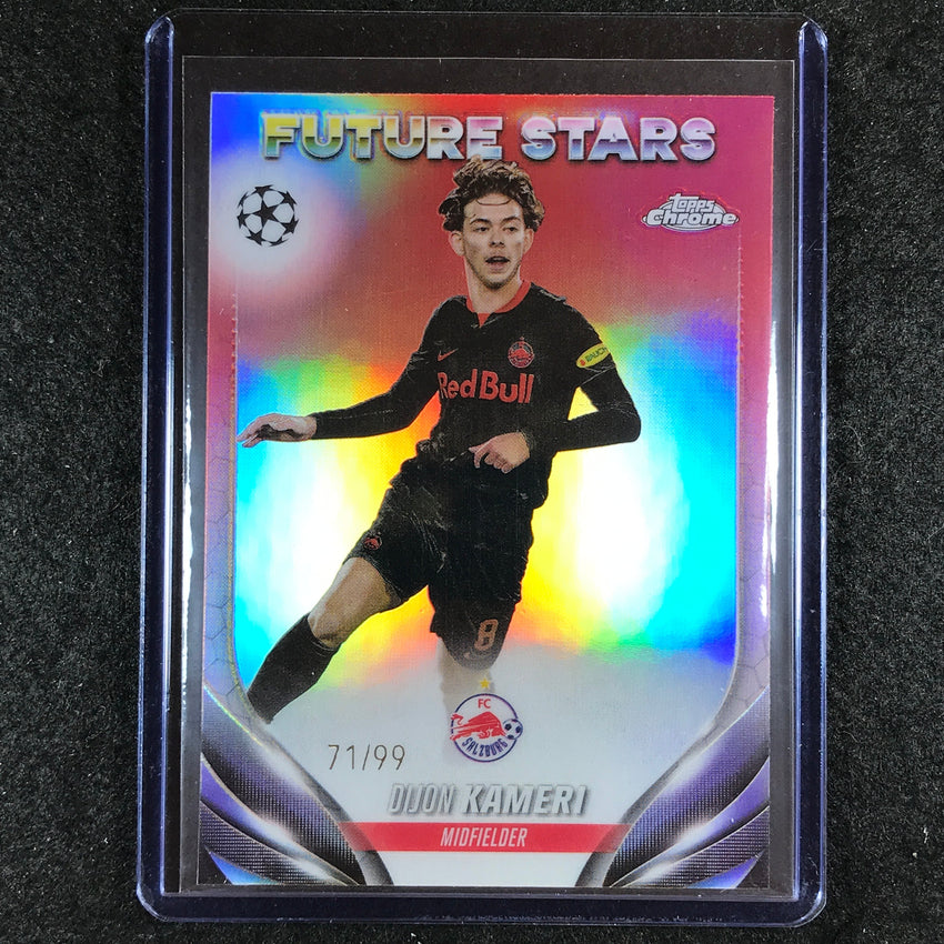 2023-24 Topps Chrome UEFA Club Comp DIJON KAMERI Future Stars Color Match 71/99