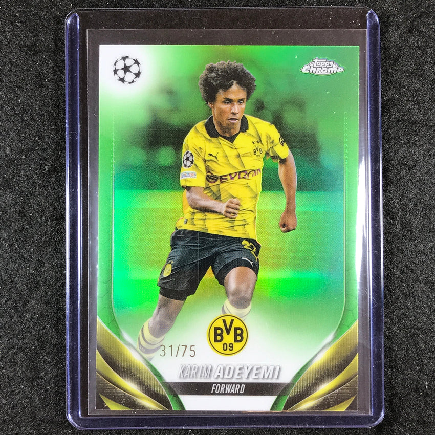 2023-24 Topps Chrome UEFA Club Comp KARIM ADEYEMI Base Green 31/75 #73