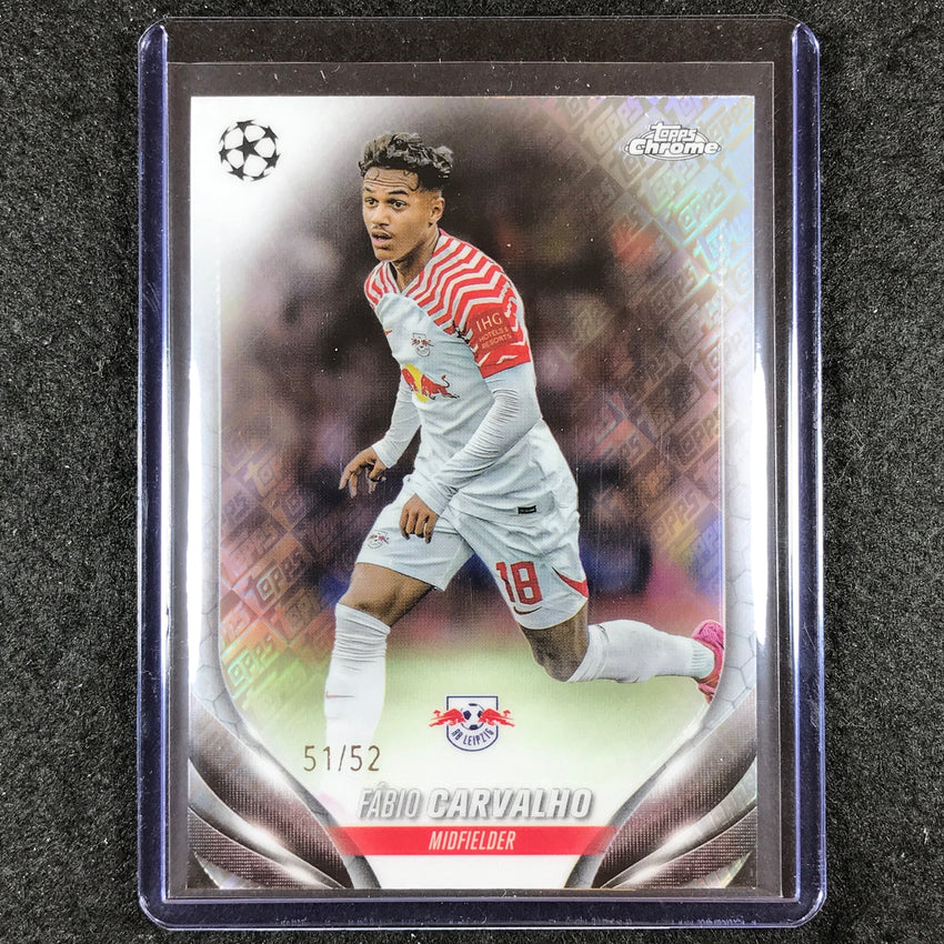 2023-24 Topps Chrome UEFA Club Comp FABIO CARVALHO Base Toppsfractor 51/52 #78