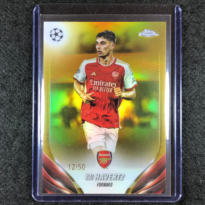 2023-24 Topps Chrome UEFA Club Comp KAI HAVERTZ Base Gold 12/50 #20