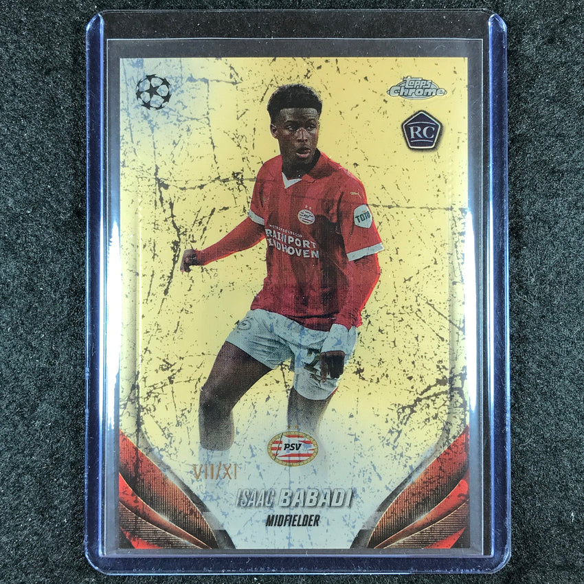 2023-24 Topps Chrome UEFA Club Comp ISAAC BABADI Rookie Base Eleven VII/XI #22