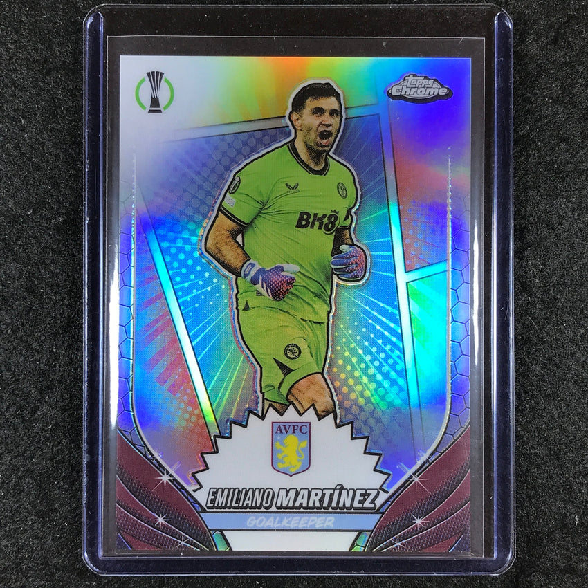 2023-24 Topps Chrome UEFA Club Comp EMILIANO MARTINEZ Hero Variation SSP #23