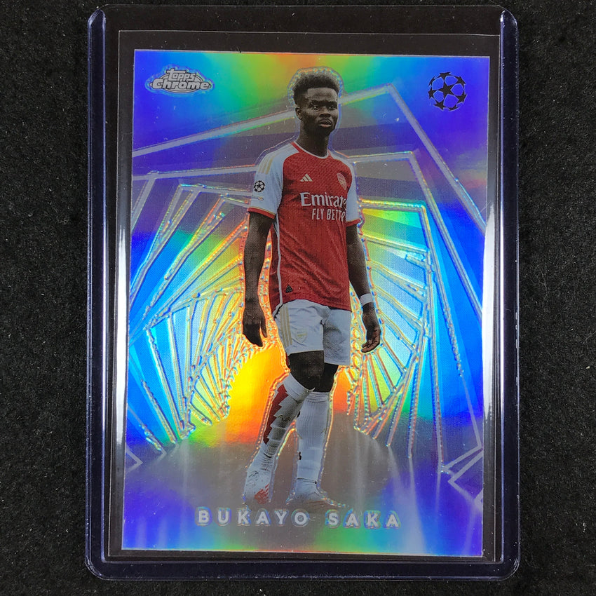 2023-24 Topps Chrome UEFA Club Comp BUKAYO SAKA Hobby Masters SSP #5