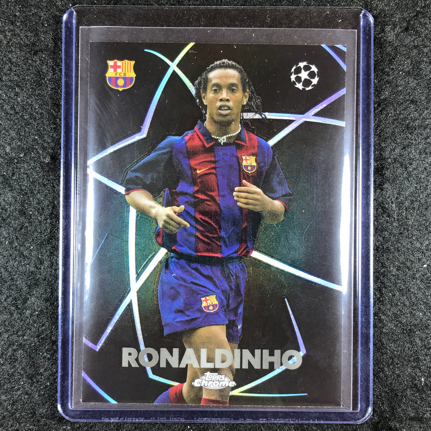 2023-24 Topps Chrome UEFA Club Comp RONALDINHO Shadow Etch SSP #1