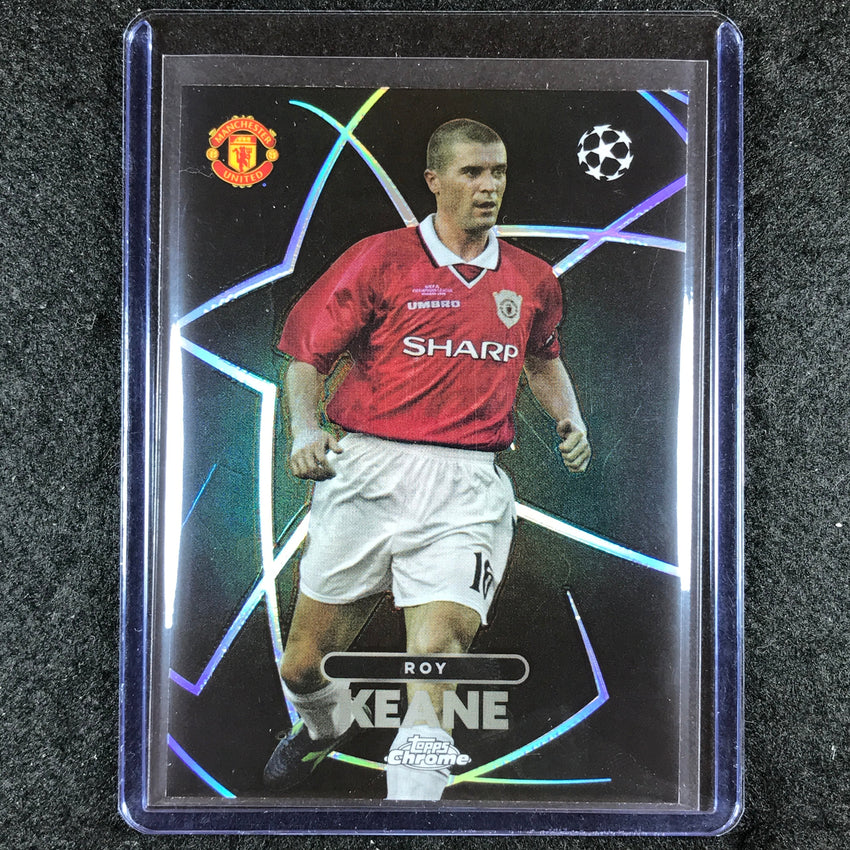2023-24 Topps Chrome UEFA Club Comp ROY KEANE Shadow Etch SSP #8