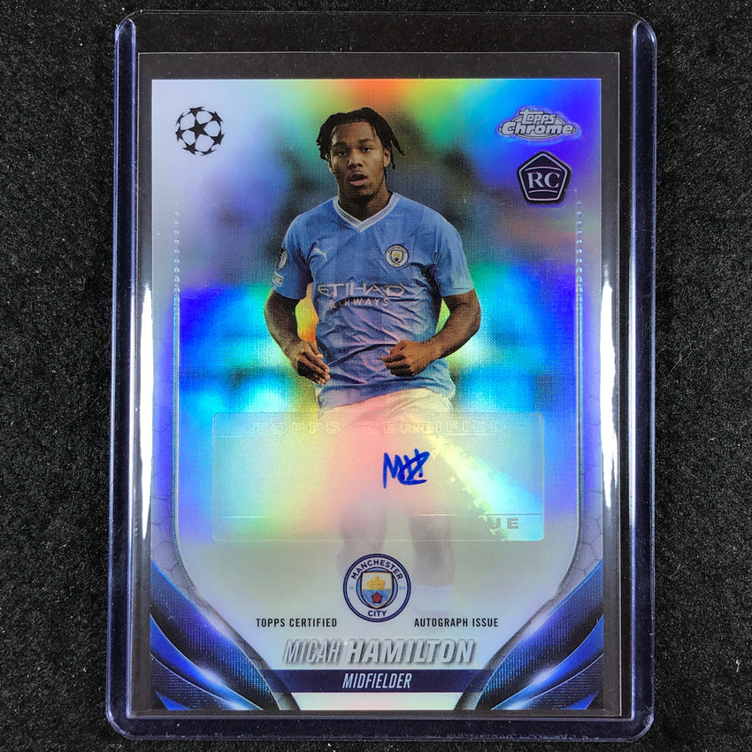2023-24 Topps Chrome UEFA Club Comp MICAH HAMILTON Chrome Rookie Auto Base #MH