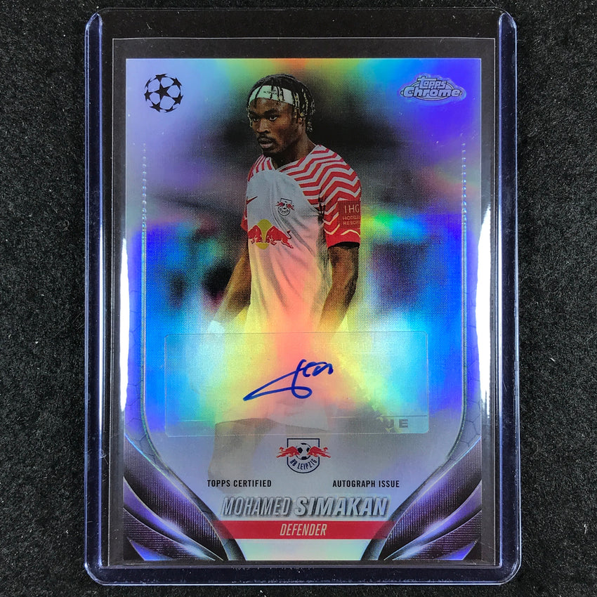 2023-24 Topps Chrome UEFA Club Comp MOHAMED SIMAKAN Chrome Auto Base #MS