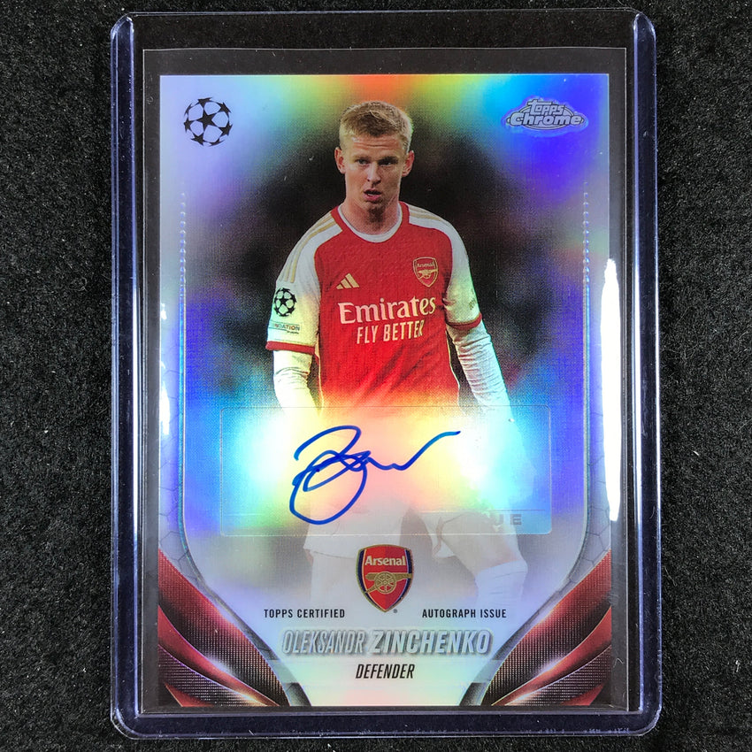 2023-24 Topps Chrome UEFA Club Comp OLEKSANDR ZINCHENKO Chrome Auto Base #OZ