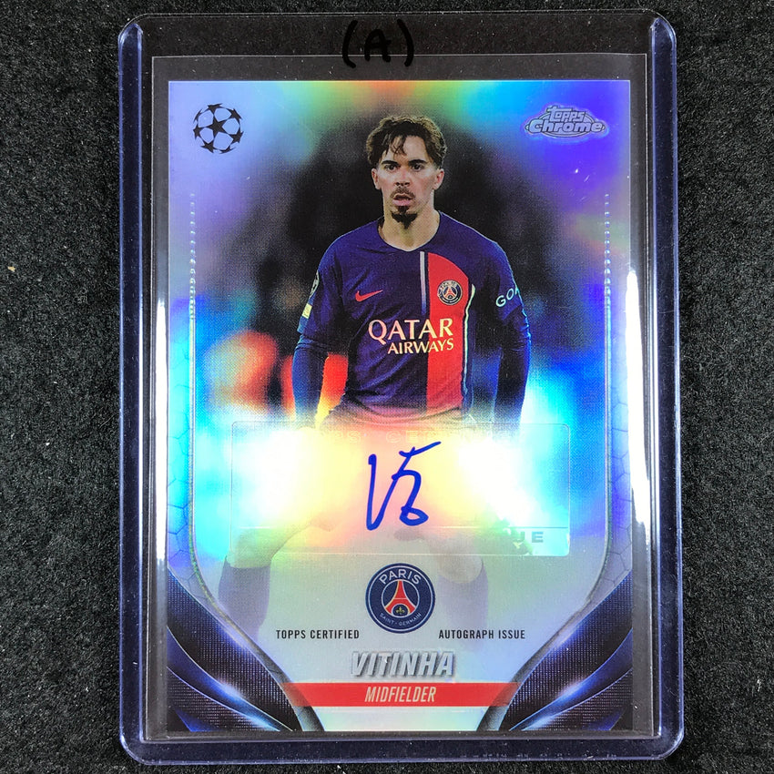 2023-24 Topps Chrome UEFA Club Comp VITINHA Chrome Auto Base #VI (A)