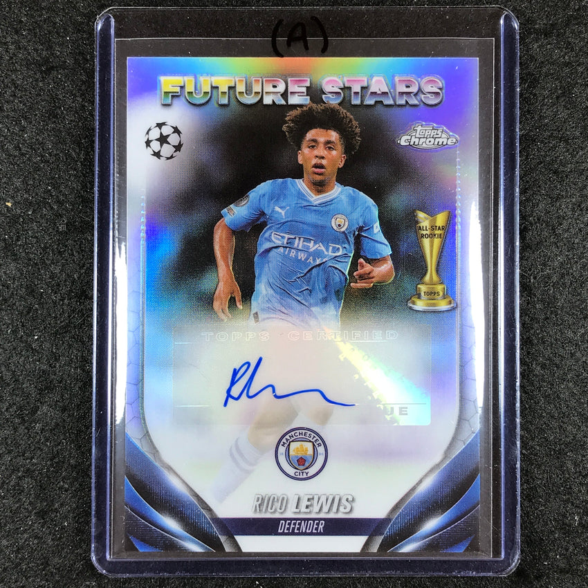 2023-24 Topps Chrome UEFA Club Comp RICO LEWIS Future Stars Auto #RL (A)