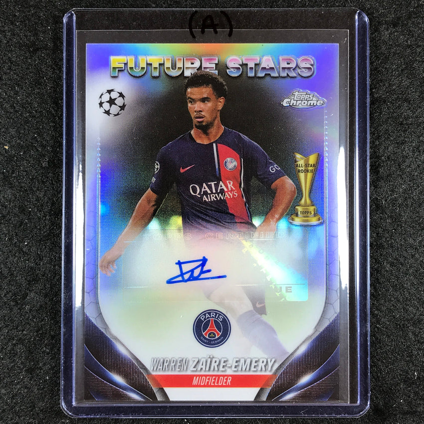 2023-24 Topps Chrome UEFA Club Comp WARREN ZAIRE-EMERY Future Stars Auto #WZ (A)
