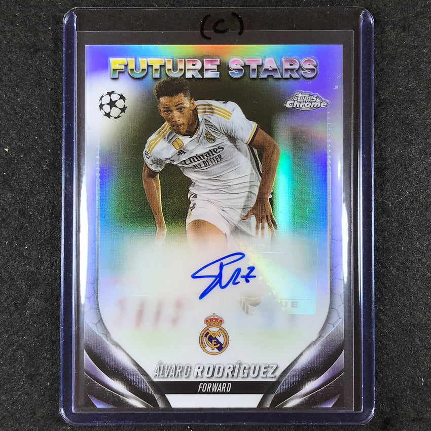 2023-24 Topps Chrome UEFA Club Comp ALVARO RODRIGUEZ Future Stars Auto #AR (C)
